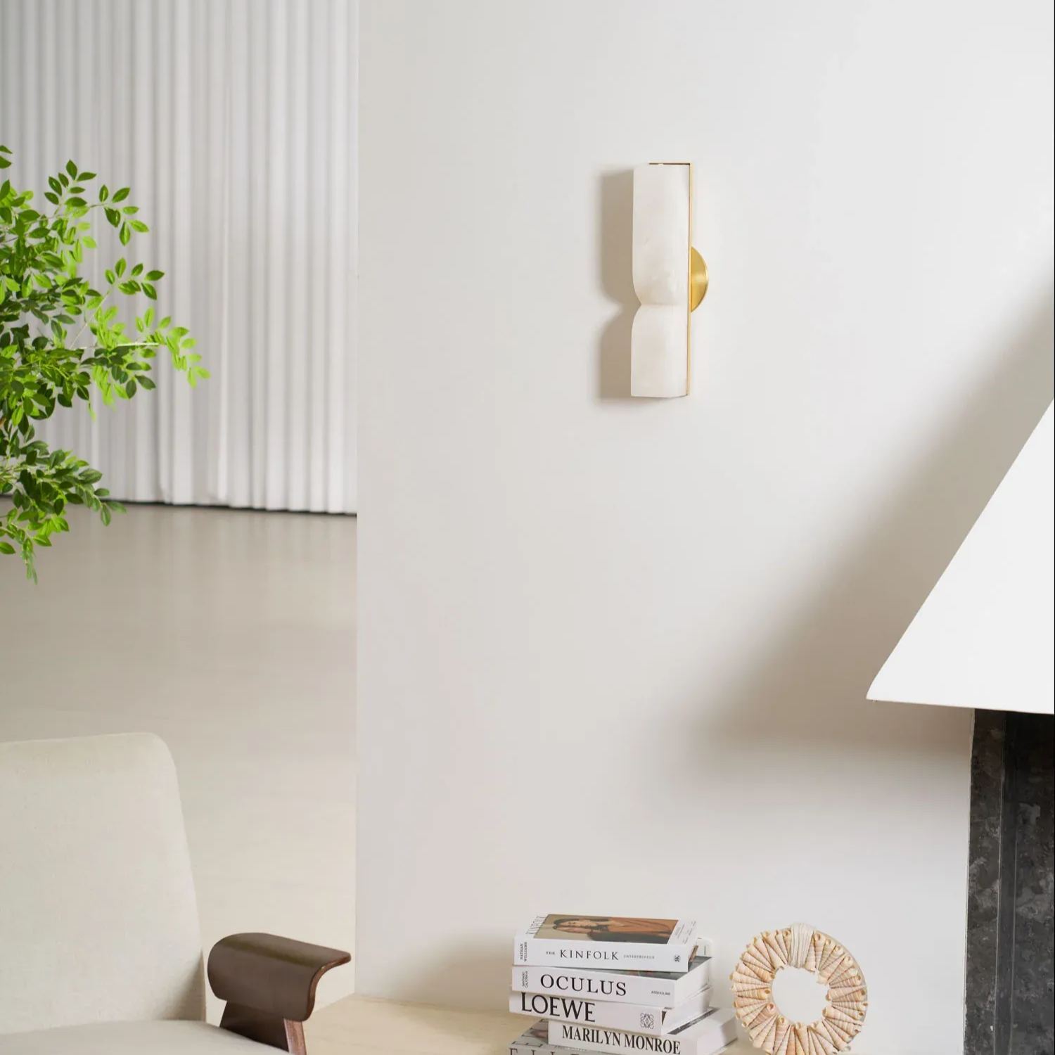 Jade Alabaster Rectangular Modern Wall Light Shades Hallway Bedroom