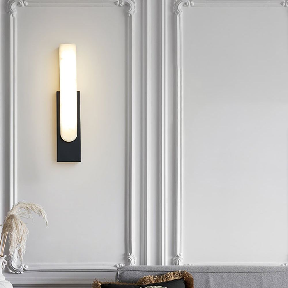 Jade Modern Agatha Alabaster Wall Light Living Room Bedroom
