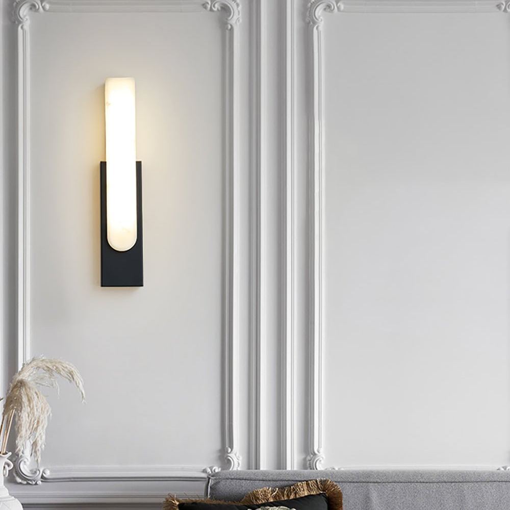 Jade Modern Agatha Alabaster Wall Light Living Room Bedroom