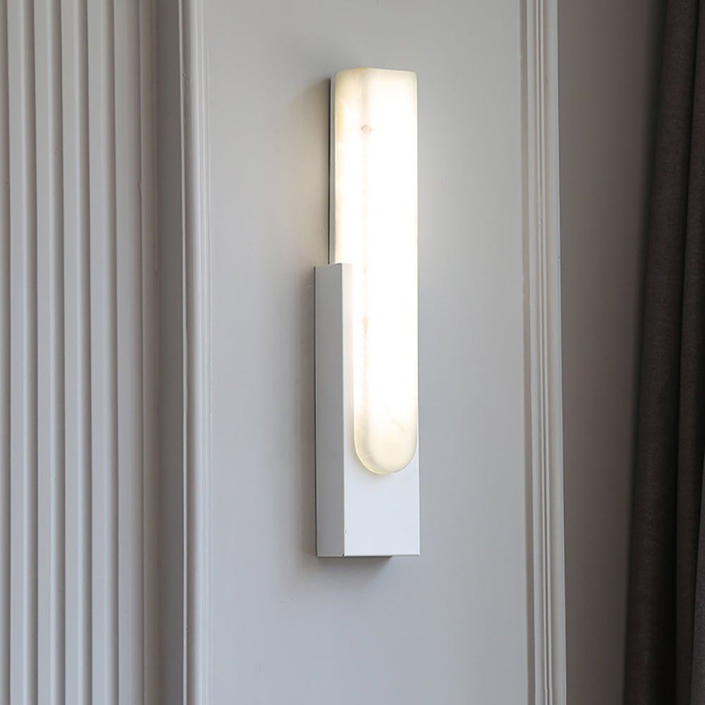 Jade Modern Agatha Alabaster Wall Light Living Room Bedroom