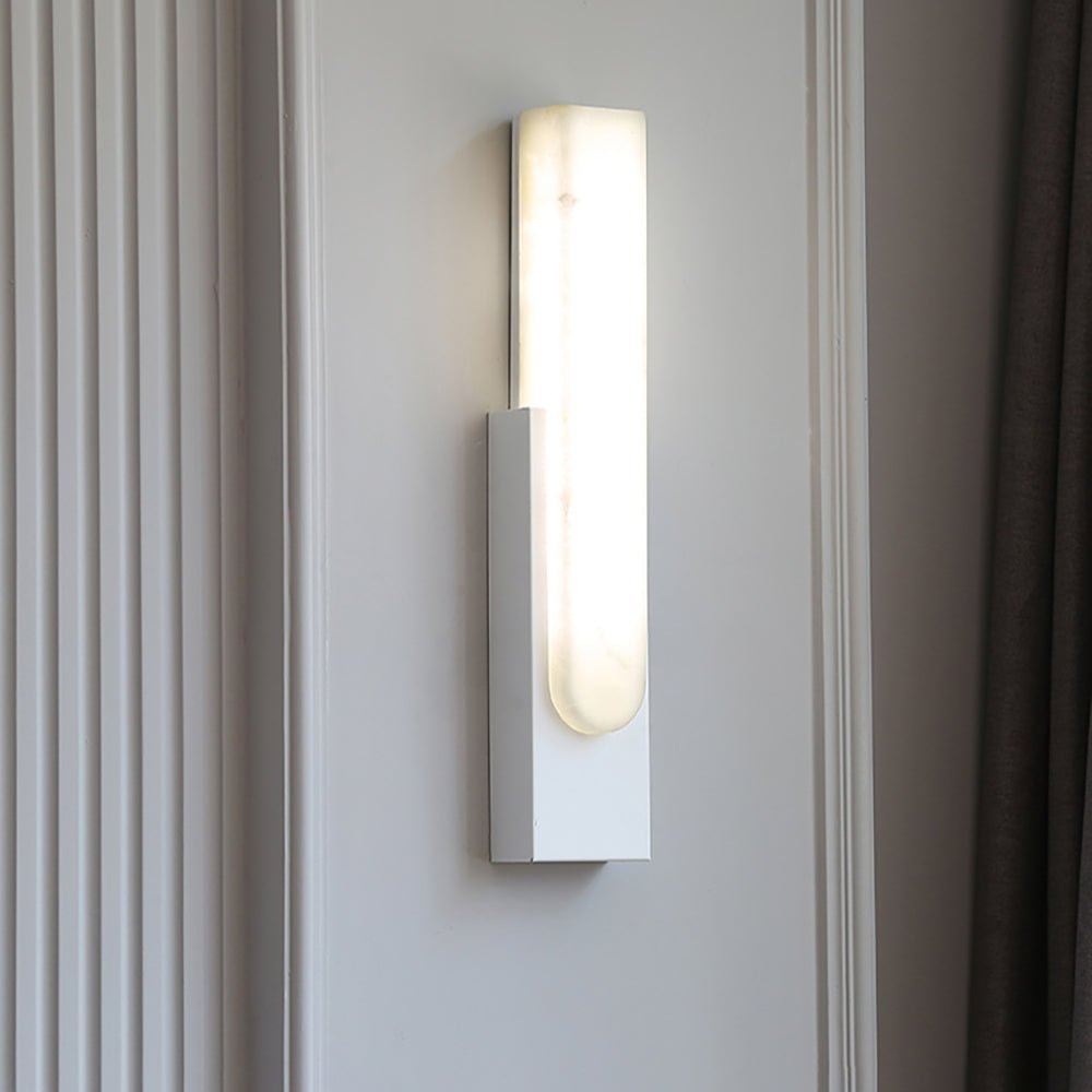 Jade Modern Agatha Alabaster Wall Light Living Room Bedroom