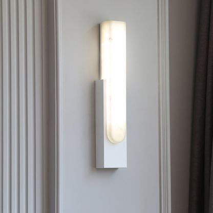 Jade Modern Agatha Alabaster Wall Light Living Room Bedroom
