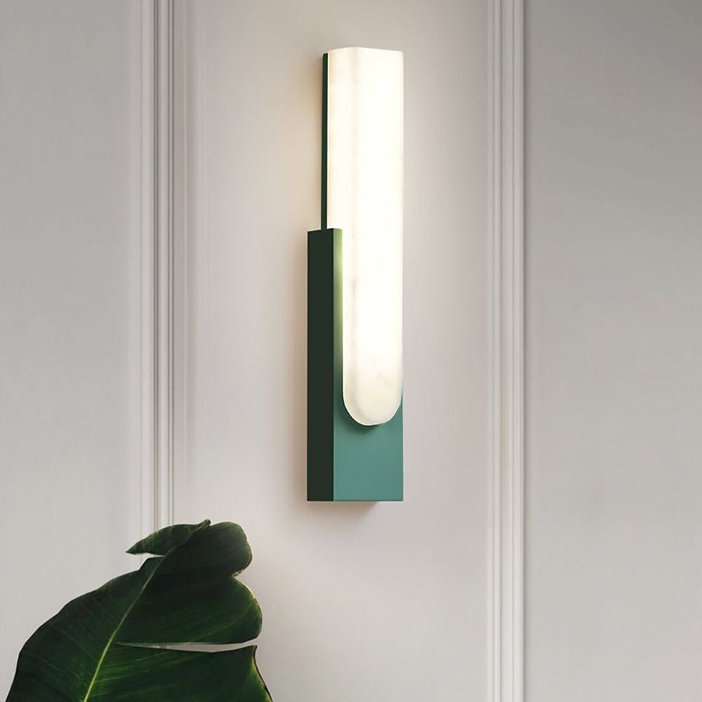 Jade Modern Agatha Alabaster Wall Light Living Room Bedroom