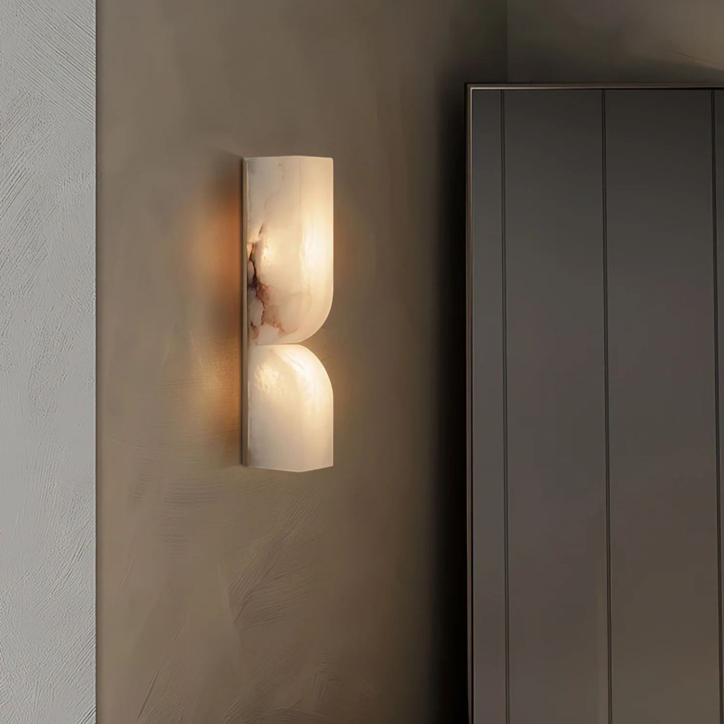 Jade Alabaster Rectangular Modern Wall Light Shades Hallway Bedroom