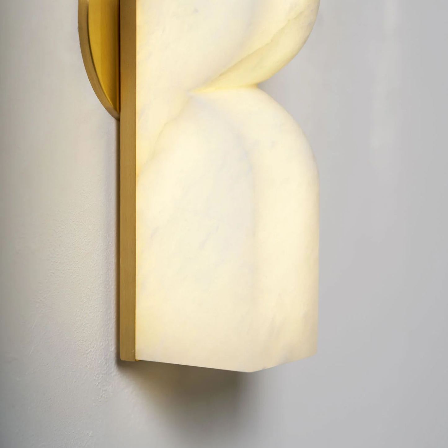 Jade Alabaster Rectangular Modern Wall Light Shades Hallway Bedroom