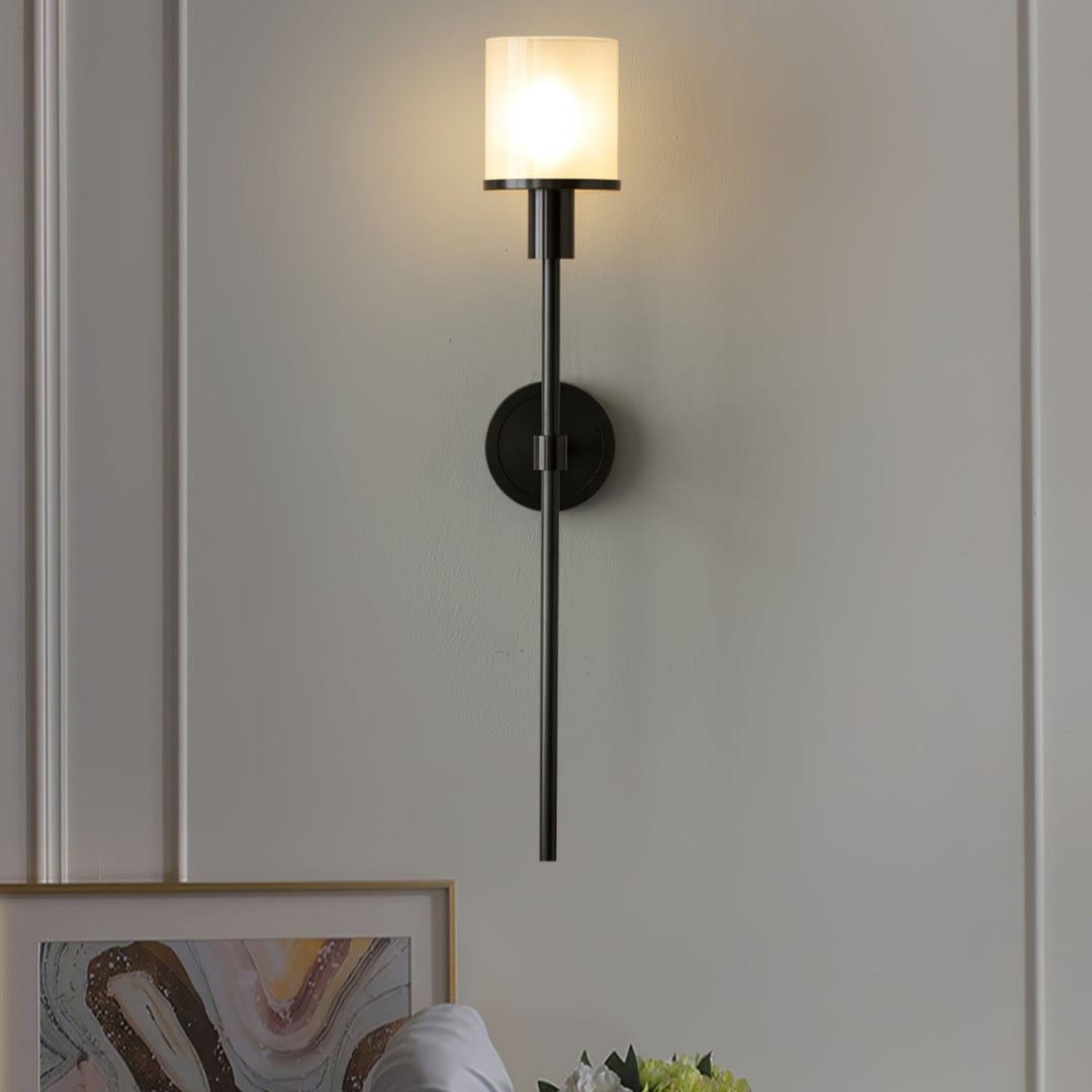 Jade Tracie Classic Metal Alabaster Wall Light Living Room Bedroom
