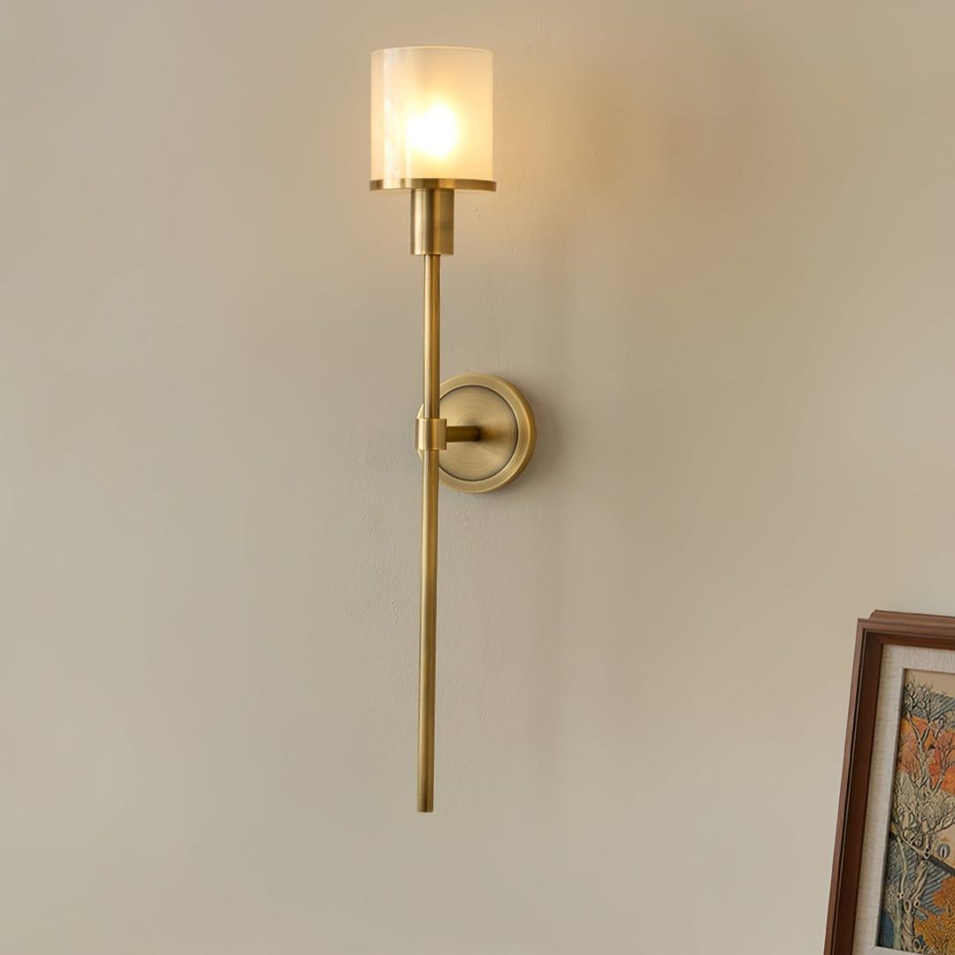 Jade Tracie Classic Metal Alabaster Wall Light Living Room Bedroom