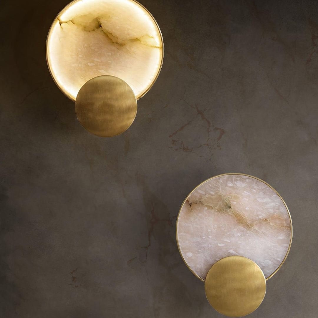 Jade Modern Terra Svet Alabaster Wall Light Living Room Bedroom