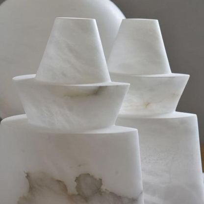 Jade Artistic Sculptural Alabaster Pendant Light Living Room Bedroom