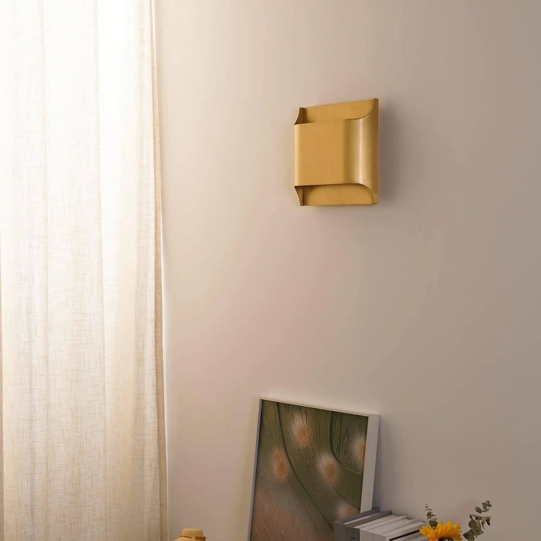 Orr Vintage Industrial Square Metal Wall Light Hallway Bathroom Bedroom