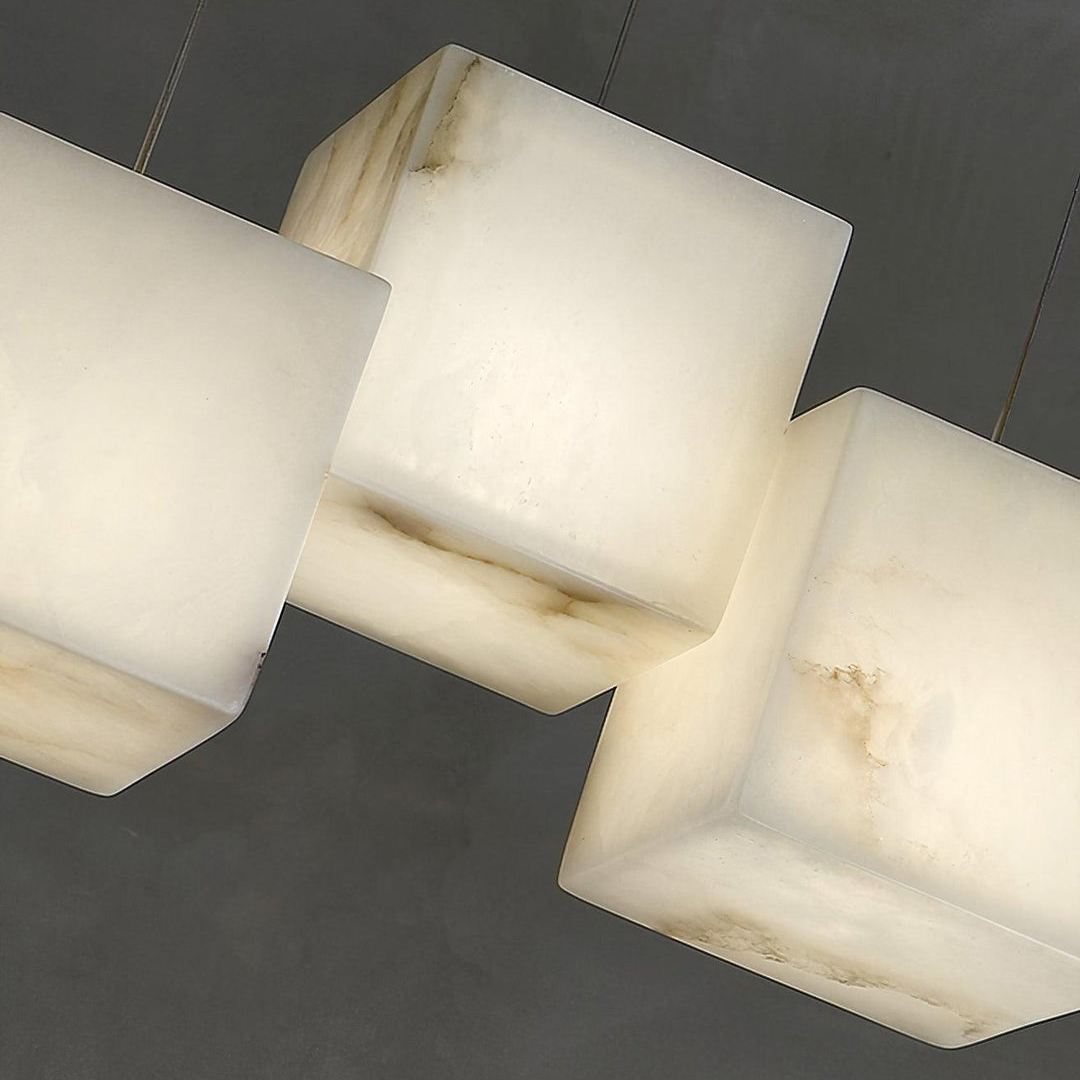 Jade Alabaster Brass Spiral Modern Pendant Light Living Room Bedroom