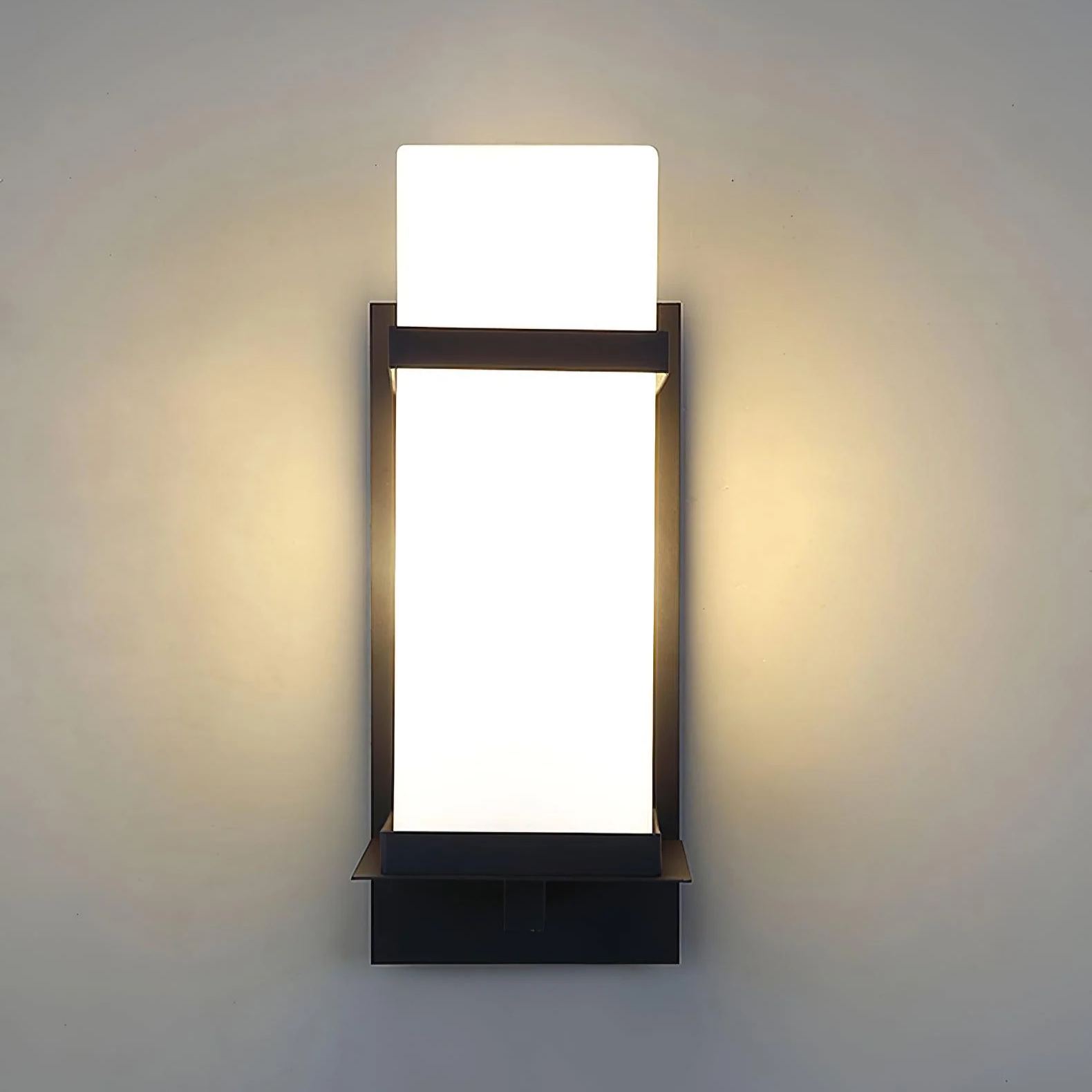 Edge Urban Glass Metal Wall Lamp Garden Park Waterproof
