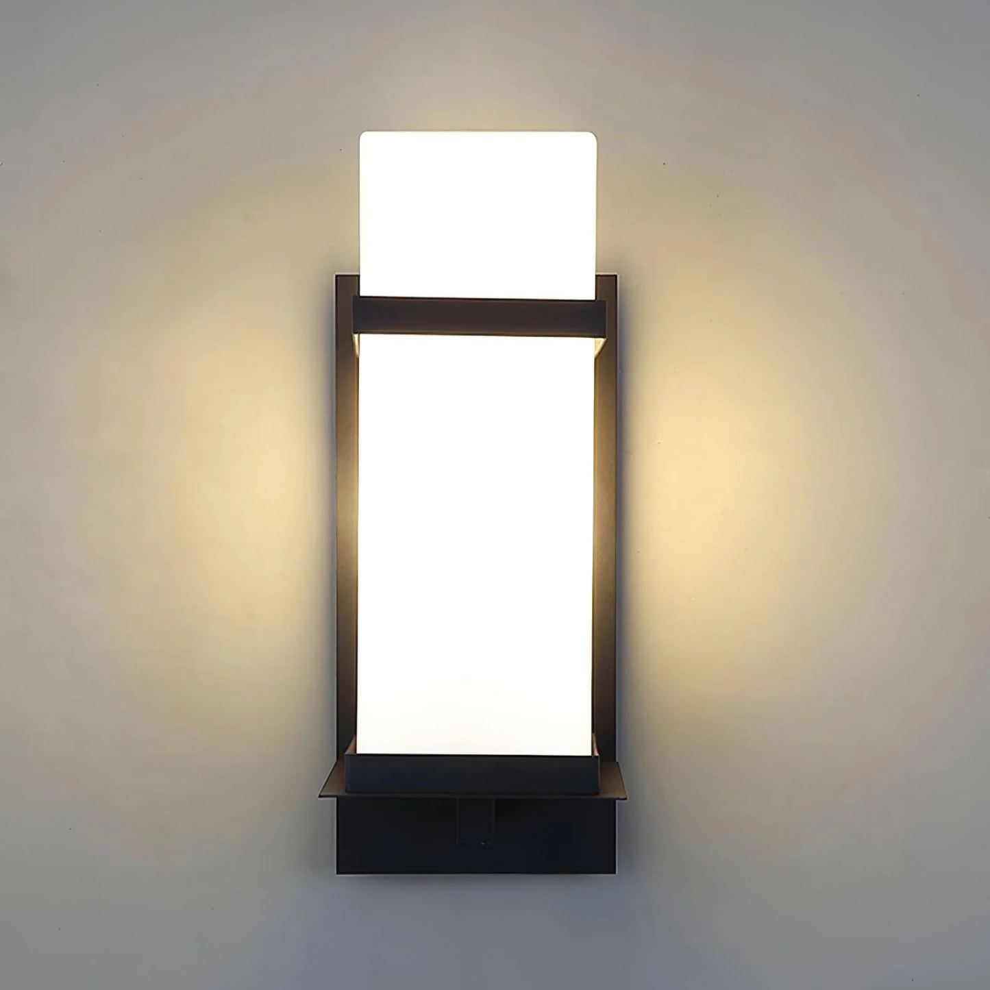 Edge Urban Glass Metal Wall Lamp Garden Park Waterproof