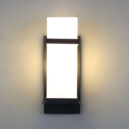 Edge Urban Glass Metal Wall Lamp Garden Park Waterproof