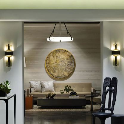 Edge Modern Unusual Glass Metal Wall Light Dining Room Bedroom