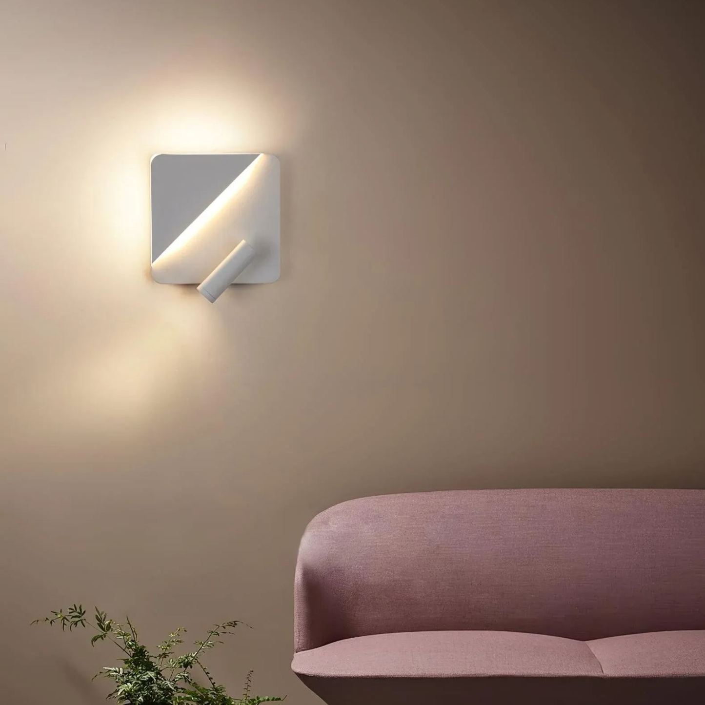 Edge Minimalism Metal Black White Wall Light Dining Room Bedroom