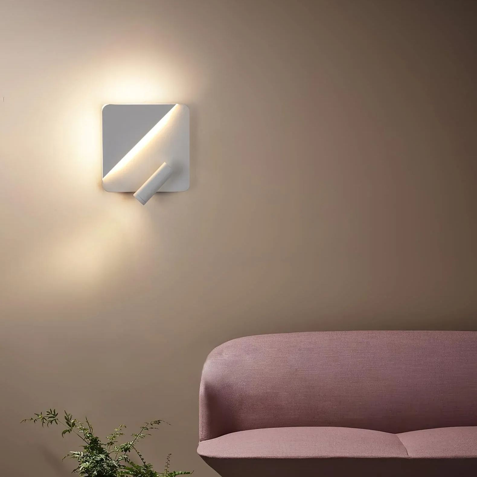 Edge Minimalism Metal Black White Wall Light Dining Room Bedroom