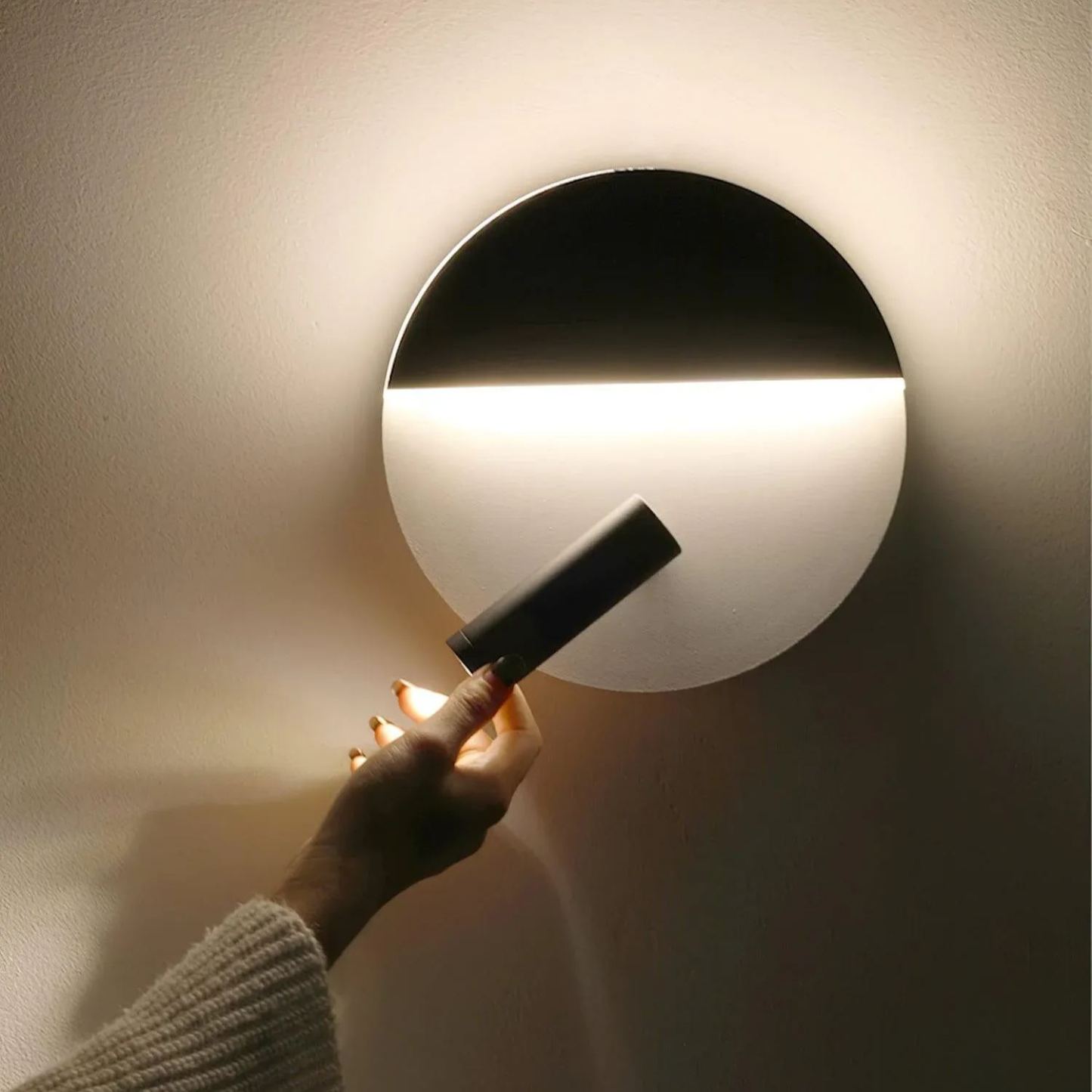 Edge Minimalism Metal Black White Wall Light Dining Room Bedroom