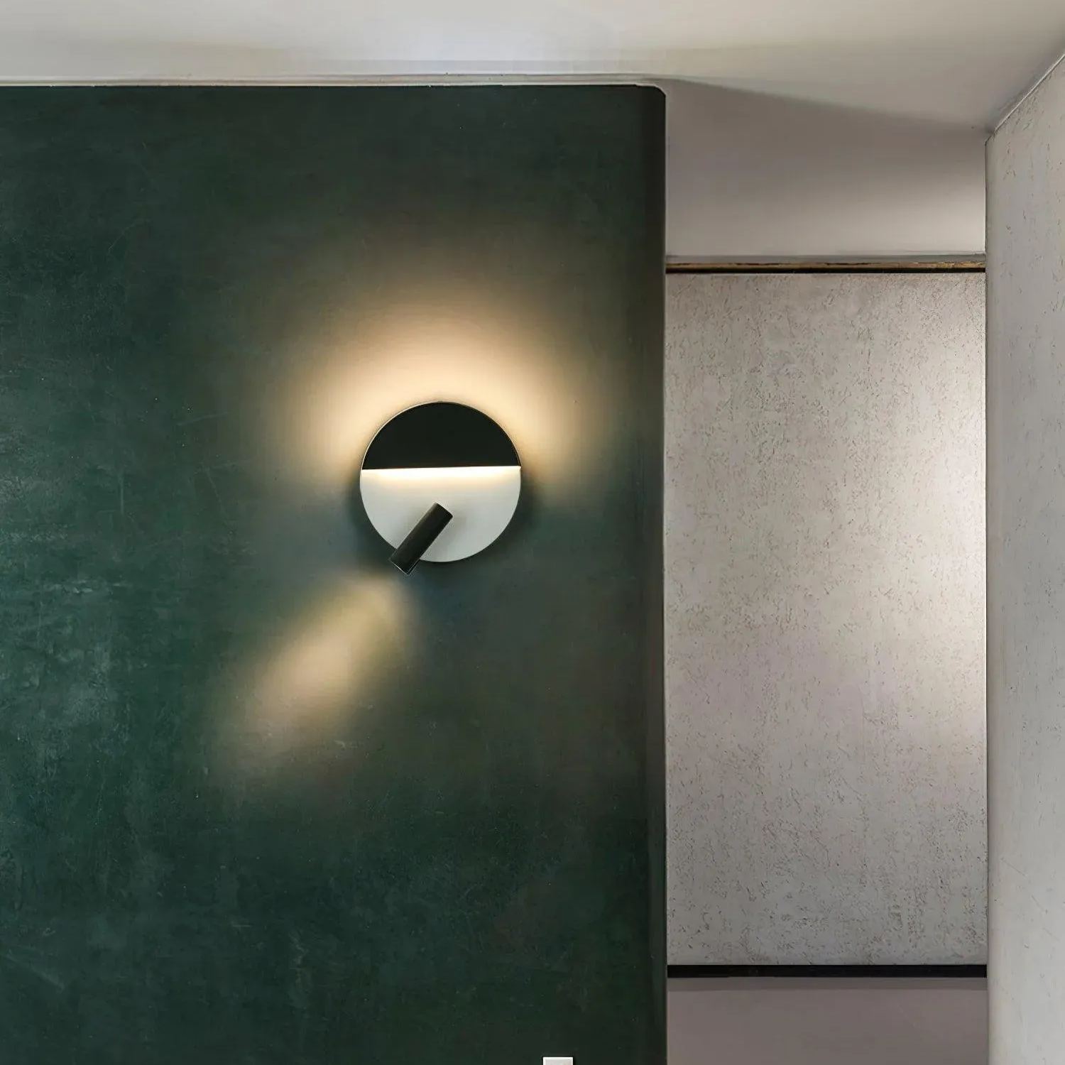 Edge Minimalism Metal Black White Wall Light Dining Room Bedroom