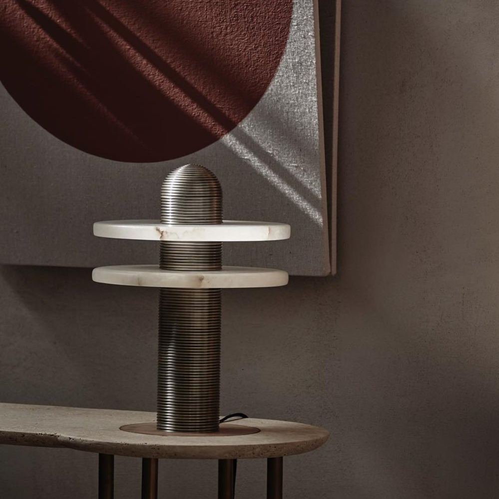 Jade Modern Comet Alabaster Table Lamp Bedroom Living Room