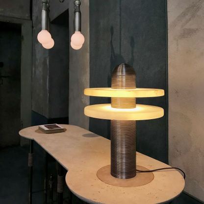 Jade Modern Comet Alabaster Table Lamp Bedroom Living Room