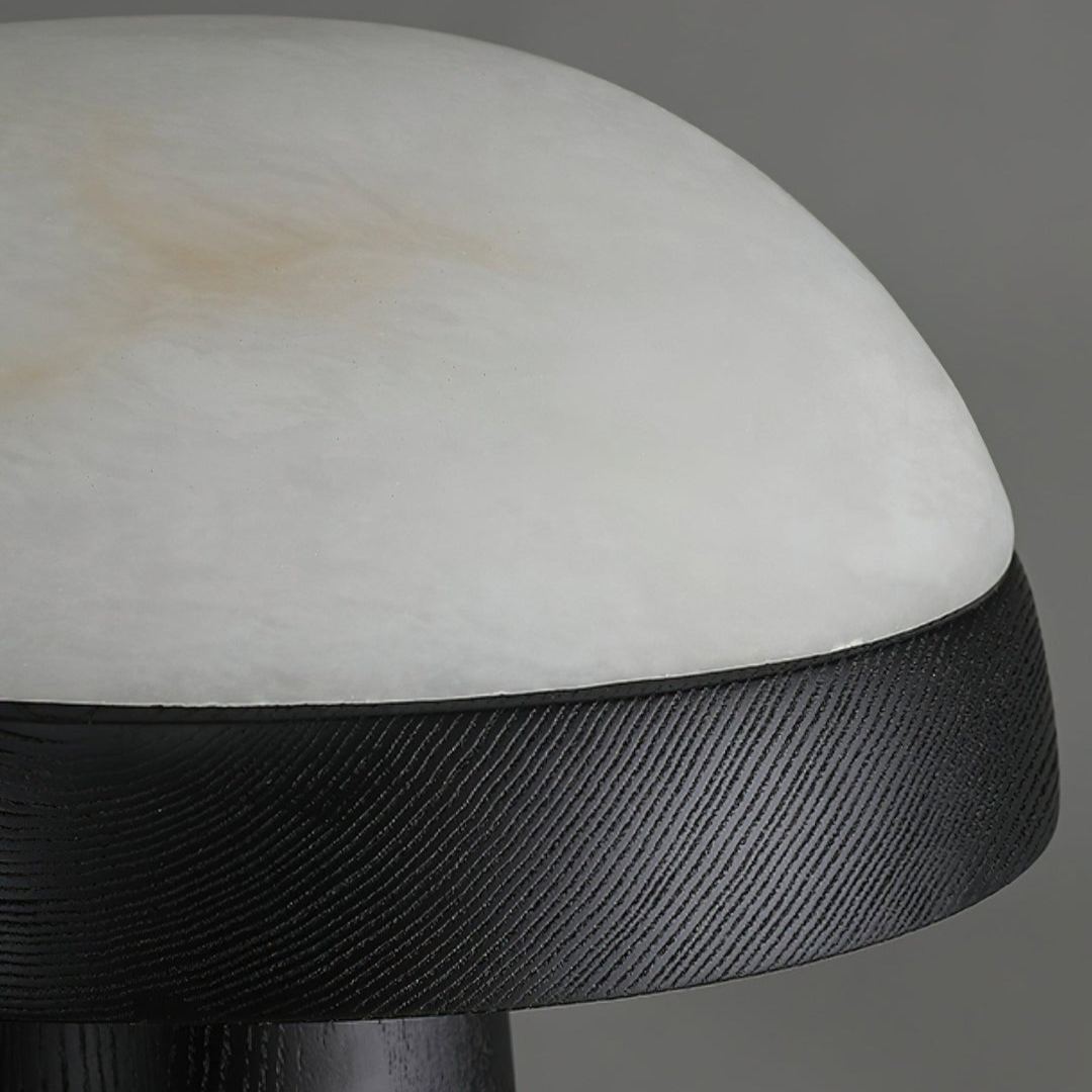 Jade Modern Alabaster Wood Mushroom Table Lamp Living Room