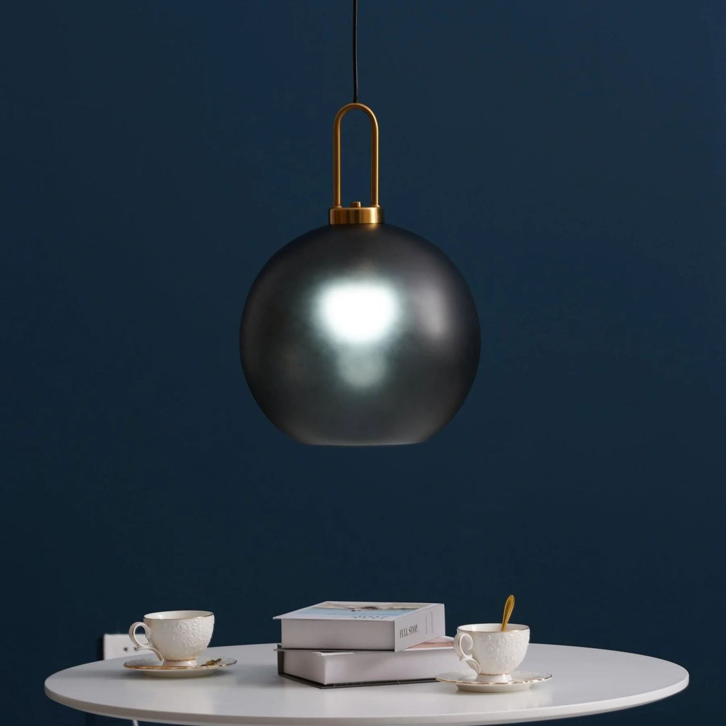 Hailie Modern Round Glass Pendant Light Bedroom Hallway Living Room