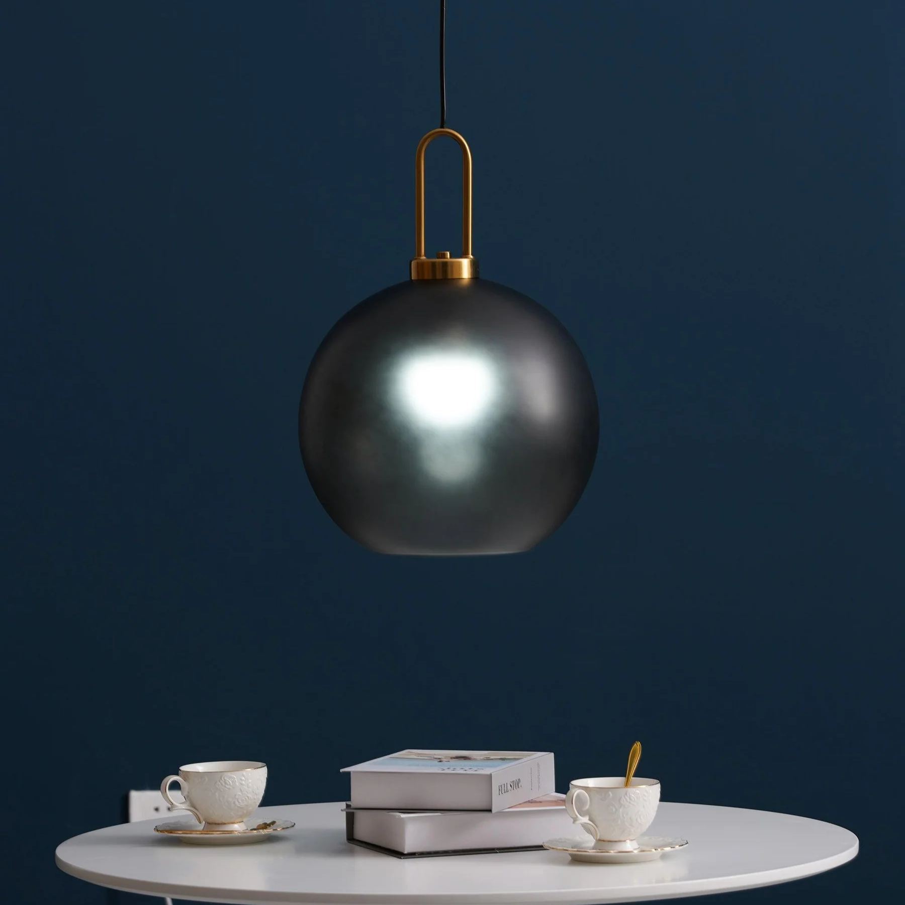 Hailie Modern Round Glass Pendant Light Bedroom Hallway Living Room