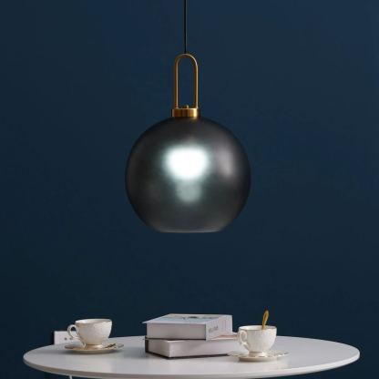 Hailie Modern Round Glass Pendant Light Bedroom Hallway Living Room