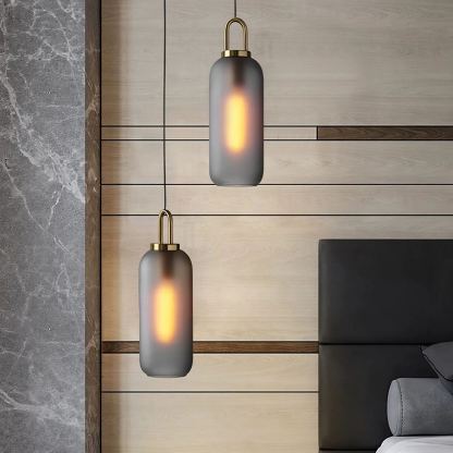 Hailie Modern Round Glass Pendant Light Bedroom Hallway Living Room