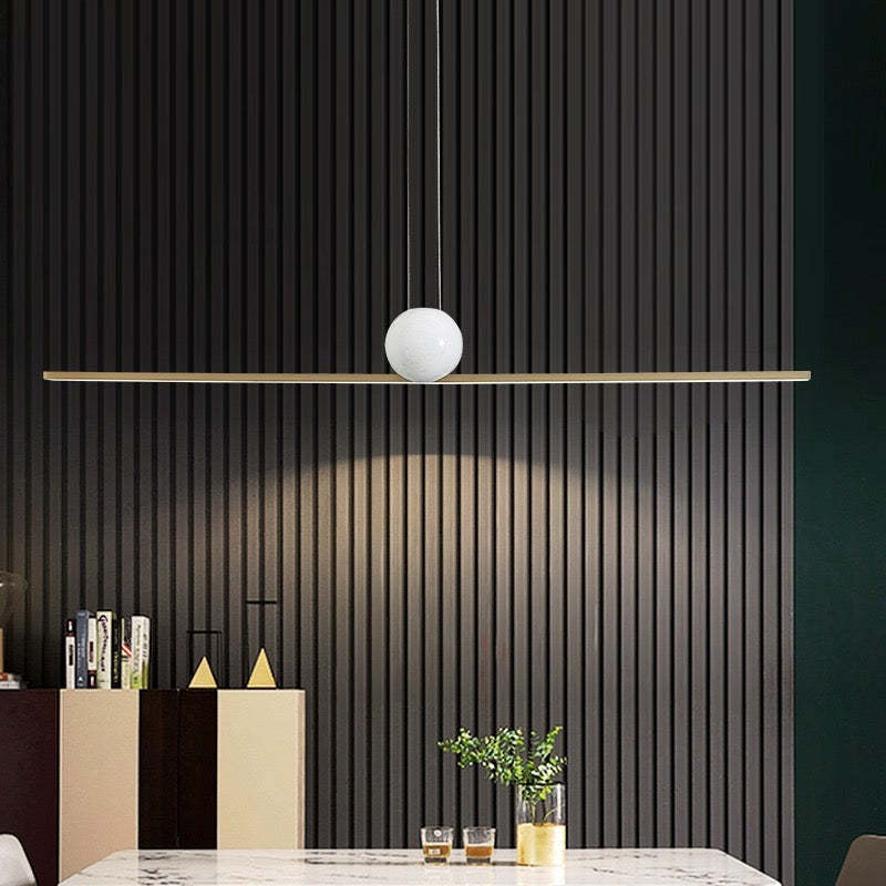 Edge Minimalist Linear Bubble Pendant Light