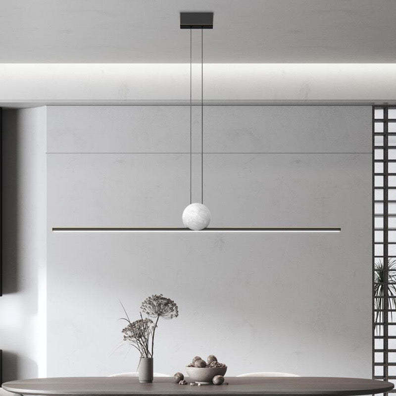 Edge Minimalist Linear Bubble Pendant Light