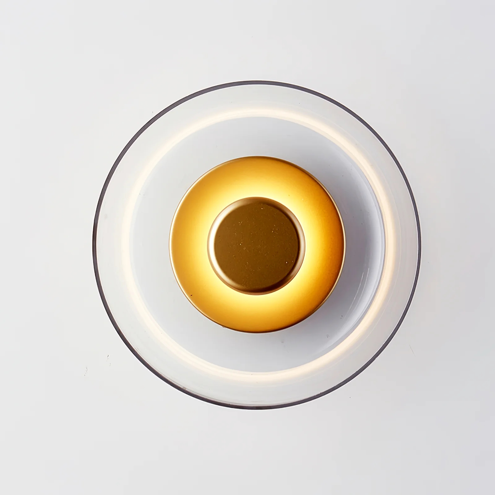 Hailie Modern Round Bowl Glass Wall Light Shades Bedroom Hallway