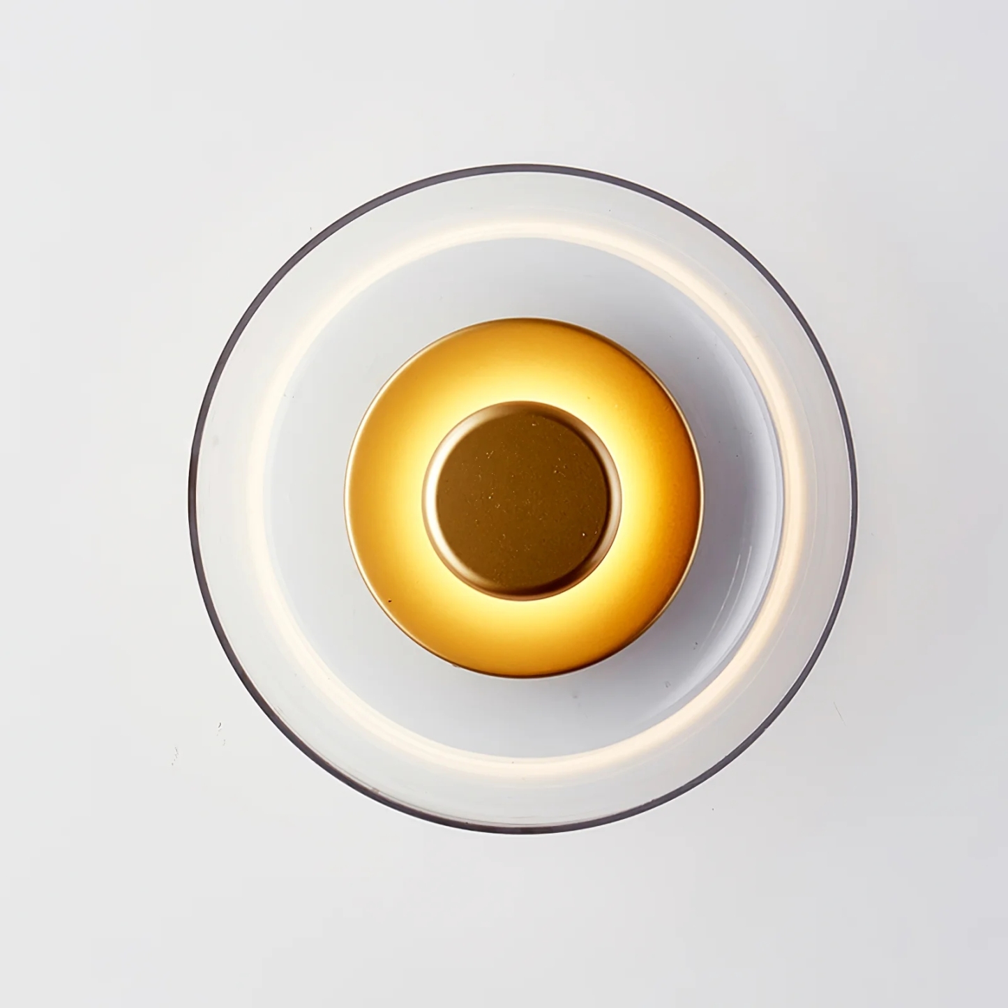 Hailie Modern Round Bowl Glass Wall Light Shades Bedroom Hallway