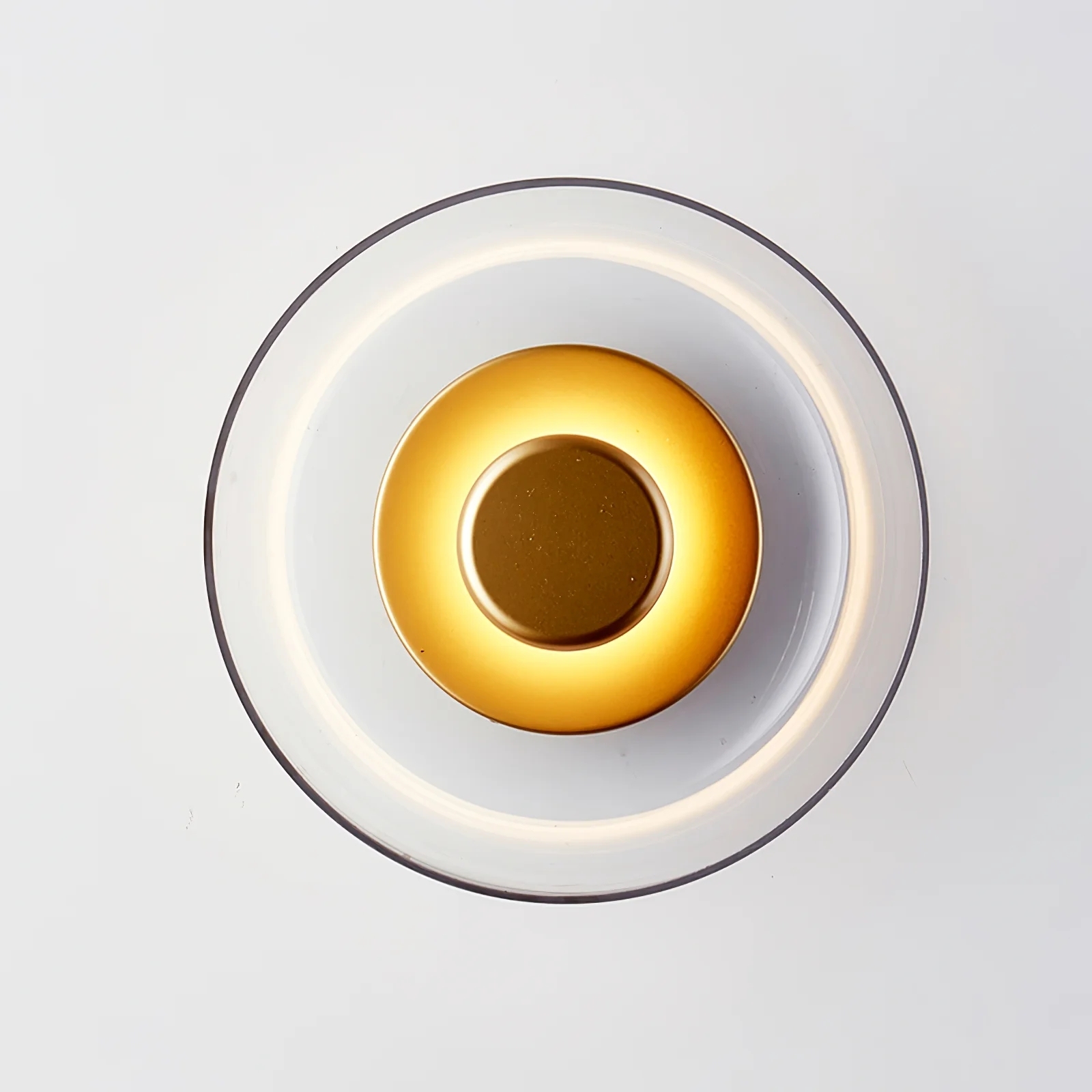 Hailie Modern Round Bowl Glass Wall Light Shades Bedroom Hallway