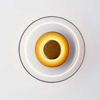 Hailie Modern Round Bowl Glass Wall Light Shades Bedroom Hallway