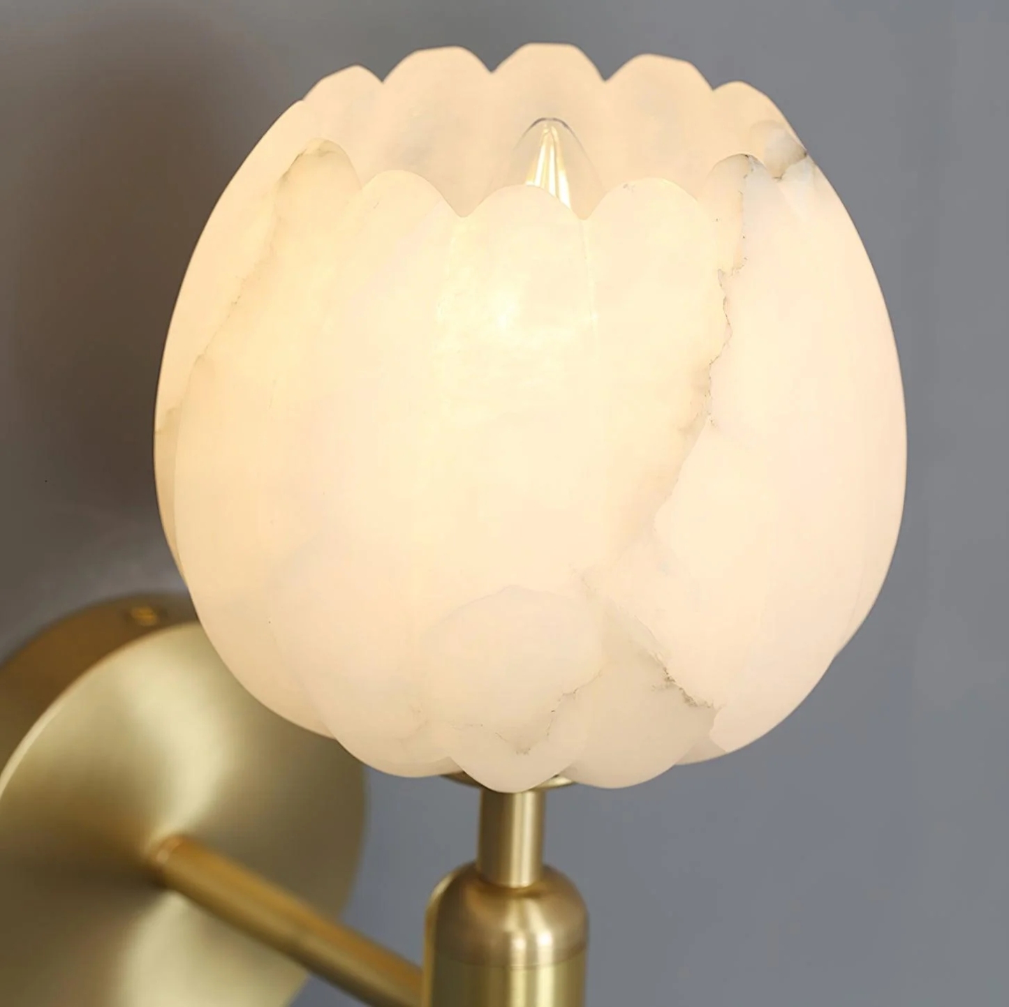 Jade Cottage Flower Alabaster Wall Light Shades Bedroom Hallway