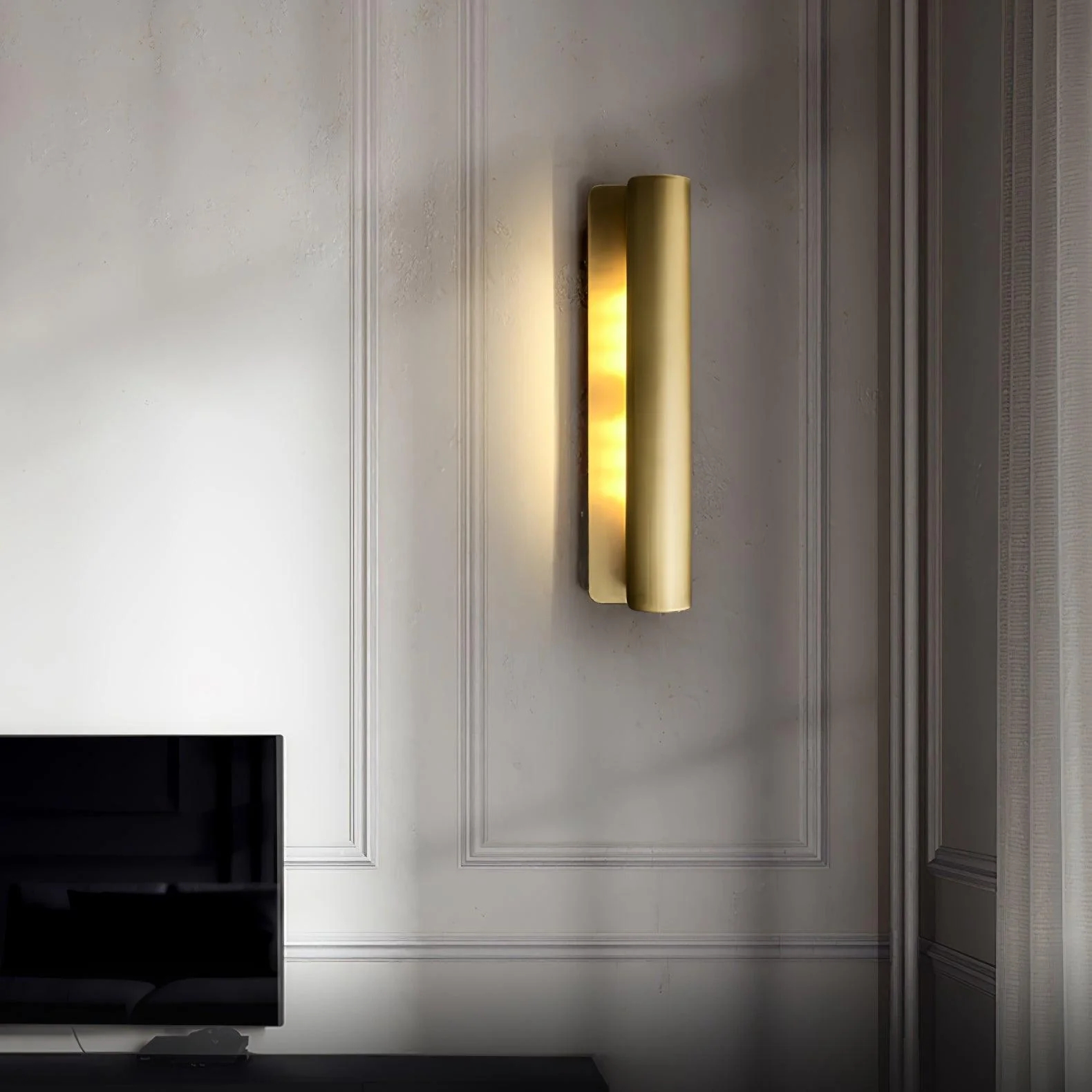 Orr Minimalism Metal Brass Wall Lamp Dining Room Bedroom