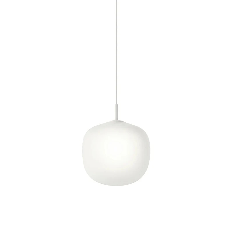 Hailie Modern Round Metal Glass Pendant Light Bedroom Dining Room