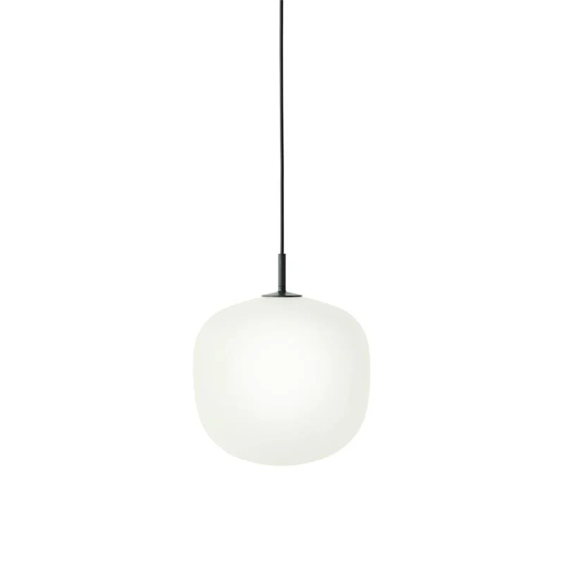 Hailie Modern Round Metal Glass Pendant Light Bedroom Dining Room