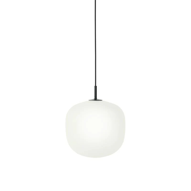 Hailie Modern Round Metal Glass Pendant Light Bedroom Dining Room