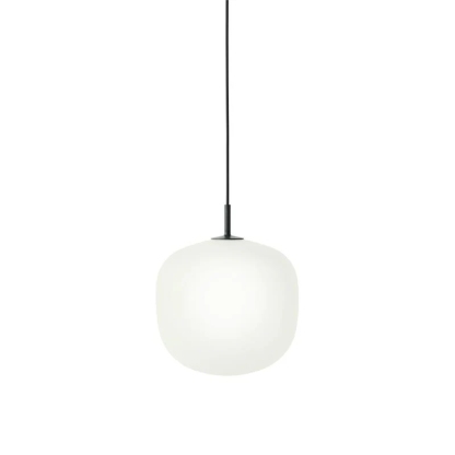 Hailie Modern Round Metal Glass Pendant Light Bedroom Dining Room