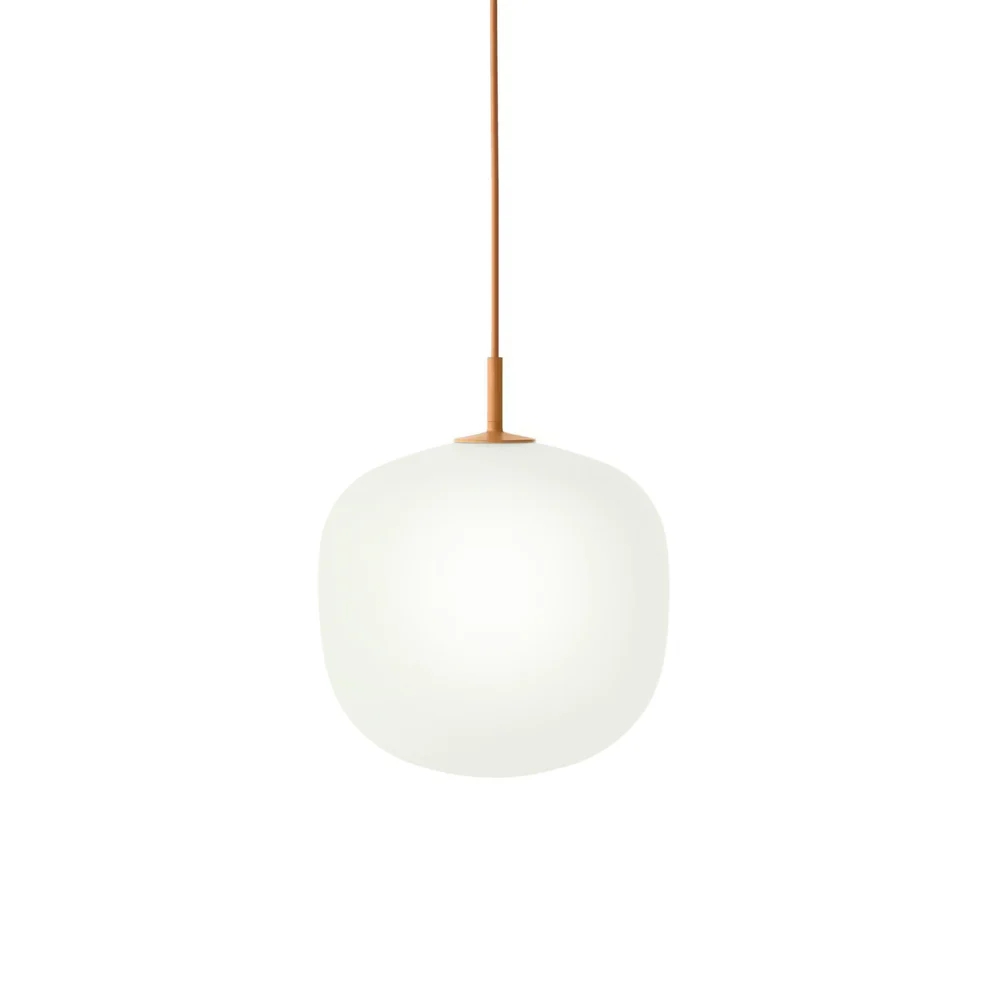 Hailie Modern Round Metal Glass Pendant Light Bedroom Dining Room
