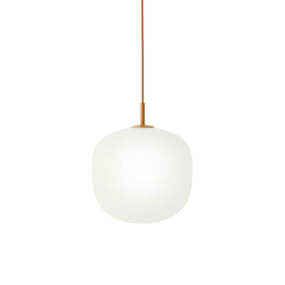 Hailie Modern Round Metal Glass Pendant Light Bedroom Dining Room