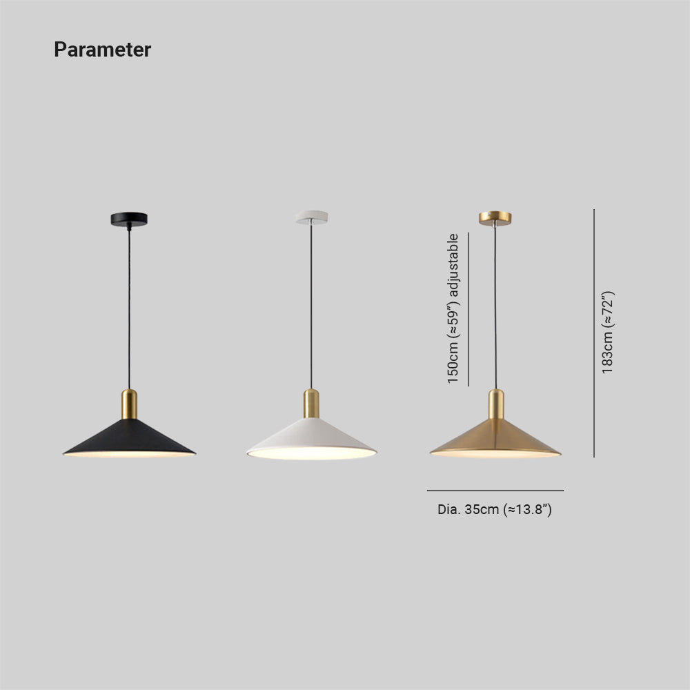 Carins Vintage  Umbrella Monochrome Pendant Light