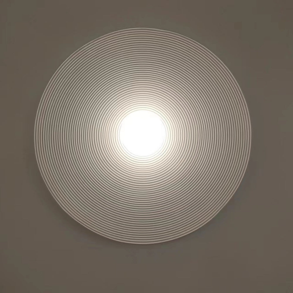 Elif Modern Round Indoor Wall Lamp Wood Bedroom Living Room