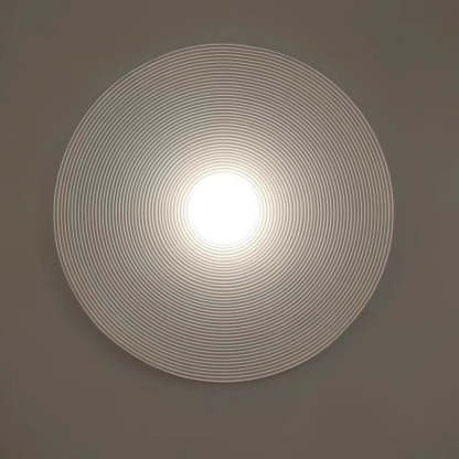 Elif Modern Round Indoor Wall Lamp Wood Bedroom Living Room