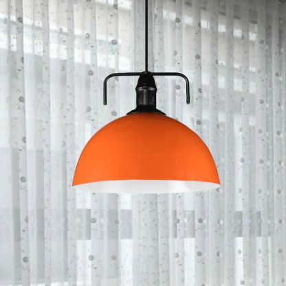 Orange Morandi Dome Pendant Light