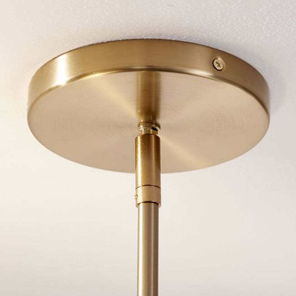 Carins Decorative Geometric Metal Pendant Light, Black/Gold