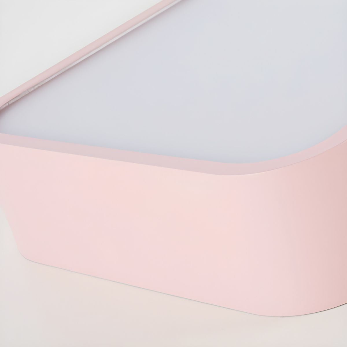 Pink Edge Modern Linear Ceiling Light for Children's Bedroom